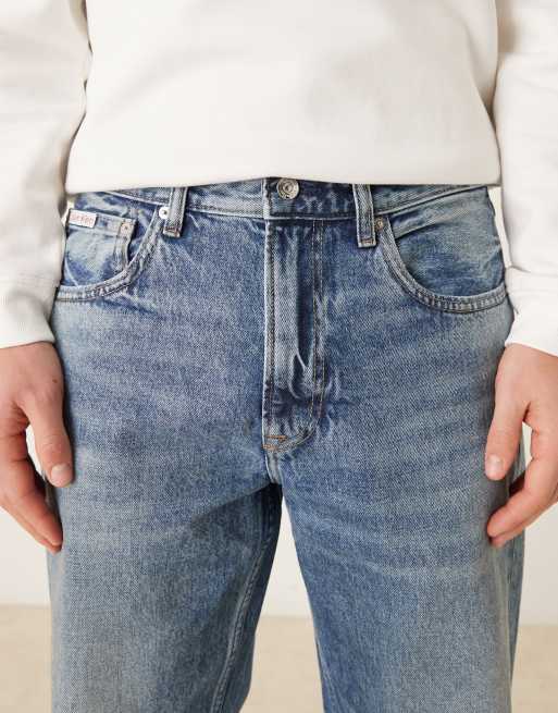 Calvin Klein Jeans - Mellemvasket blå jeans med lige ben i 90'er-stil, 4 af 5