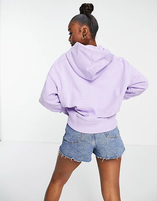 Calvin Klein Jeans micro logo hoodie in lilac | ASOS