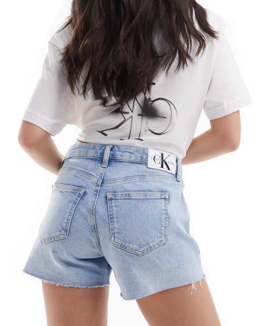 Calvin klein denim shorts sales