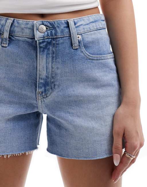 Denim Shorts Calvin Klein Womens Shorts Calvin Klein Jeans Mid
