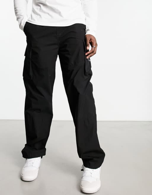 Calvin Klein Jeans - Mix Media - Cargobroek in zwart, 4 van 4