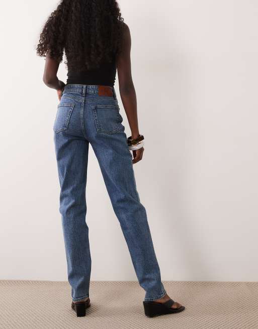 Calvin Klein Jeans - Mom jeans i blå mellemvask, 3 af 5
