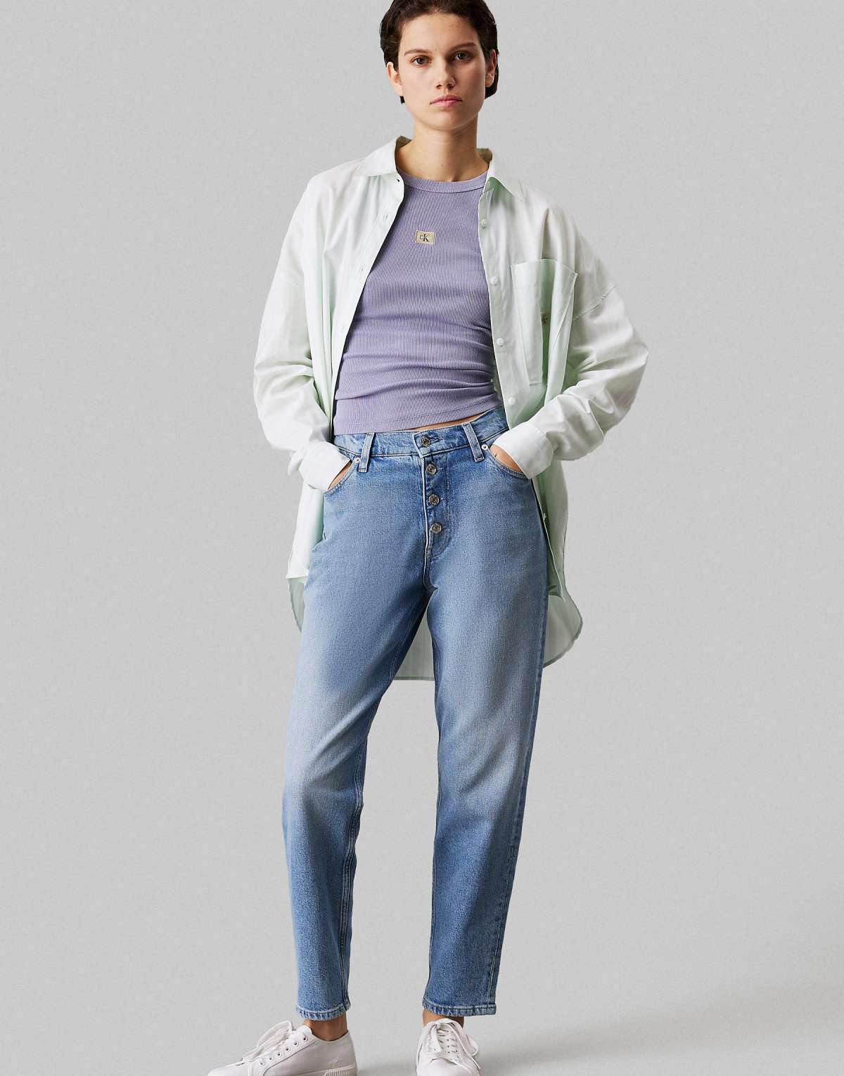 Calvin Klein Jeans Mom jeans in denim light