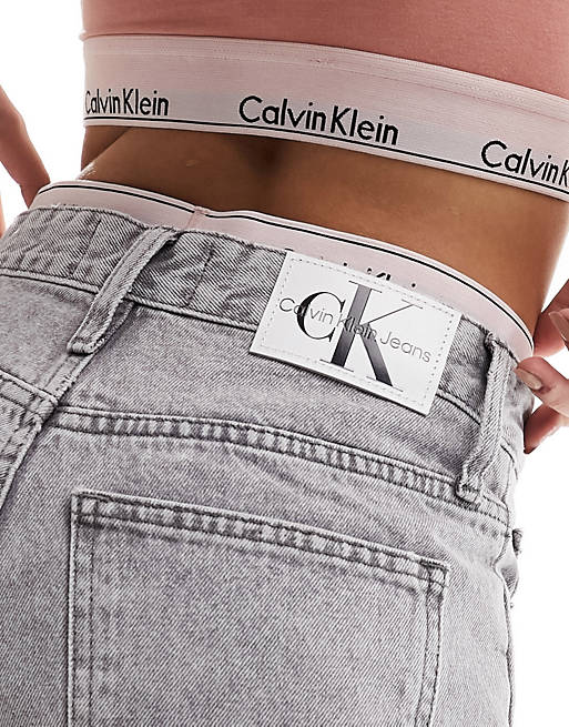 Calvin Klein Jeans mom jeans in grey