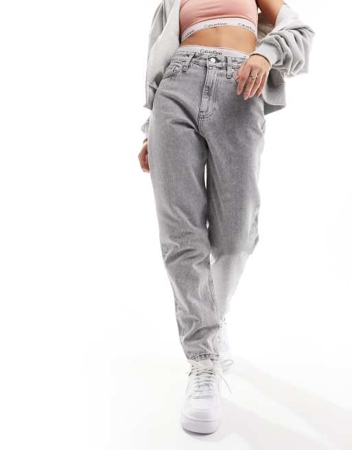 Calvin Klein Jeans mom jeans in grey, 3 of 5