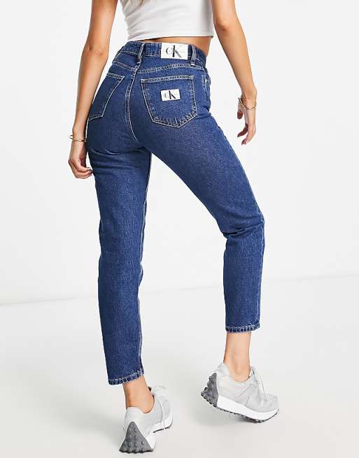 Calvin Klein Jeans - Mom jeans in indigo | ASOS calvin klein jeans