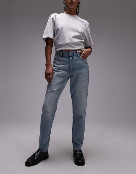 Calvin Klein Jeans mom jeans in light wash - view 1