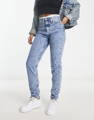 Calvin Klein Jeans mom jeans in mid wash