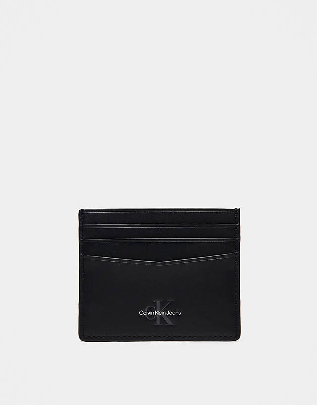 Calvin Klein Jeans - monogram 6cc soft card case in black