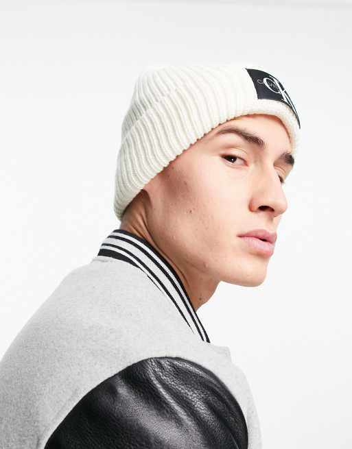 Calvin klein on sale white beanie