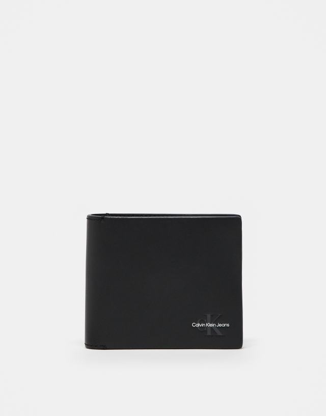 Calvin Klein Jeans - monogram bifold wallet in black