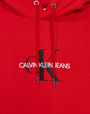 calvin klein hoodie red