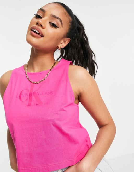 Pink calvin on sale klein top