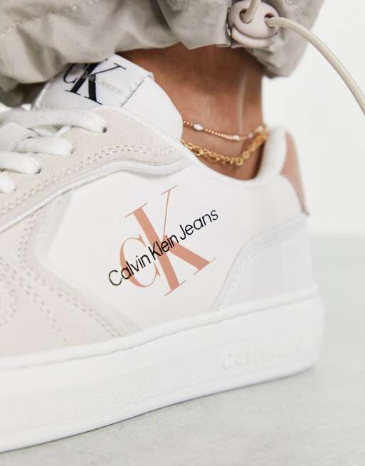 See by Monogram Denim Sneakers with Maxi Laces