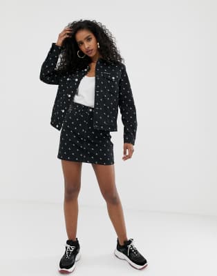 calvin klein white jean jacket