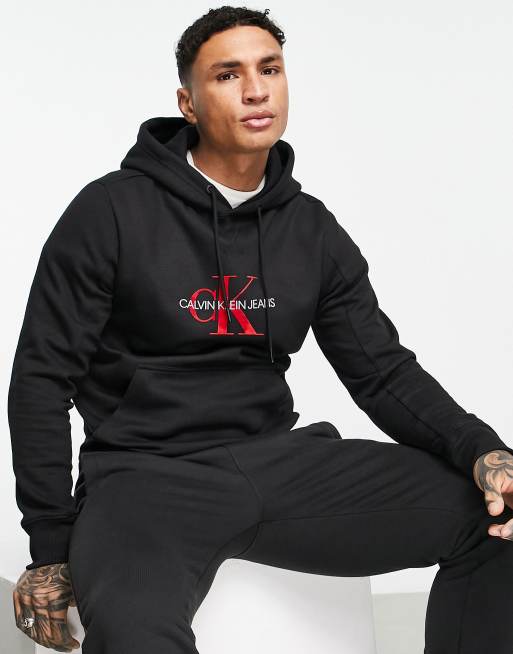 Calvin Klein Jeans Sweatshirt with Flocked Logo, ASOS