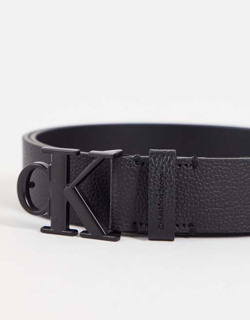 Black calvin klein clearance belt