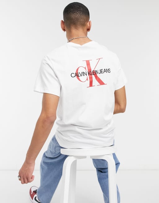 Calvin Klein Jeans Monogram Logo T-Shirt - White