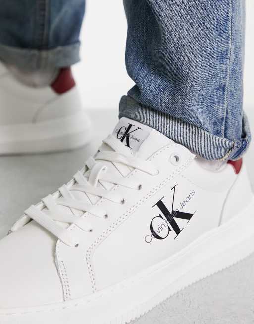 See by Monogram Denim Sneakers with Maxi Laces