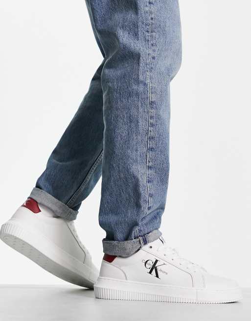 See by Monogram Denim Sneakers with Maxi Laces