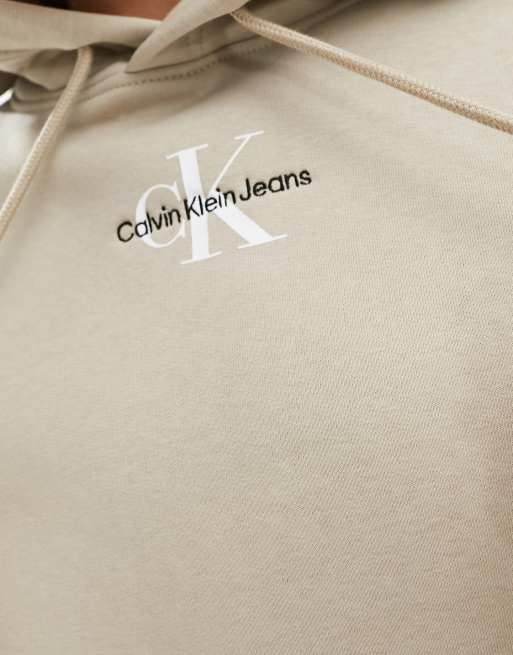 Calvin Klein Men's Classic Monogram Logo Crewneck Fleece