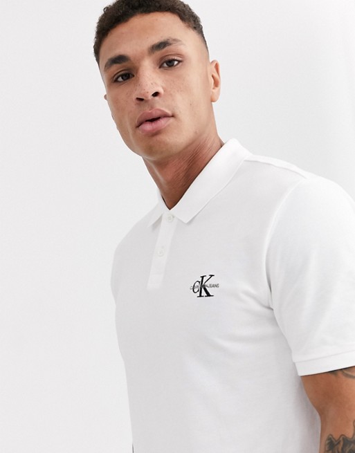 Calvin Klein Jeans monogram logo polo shirt