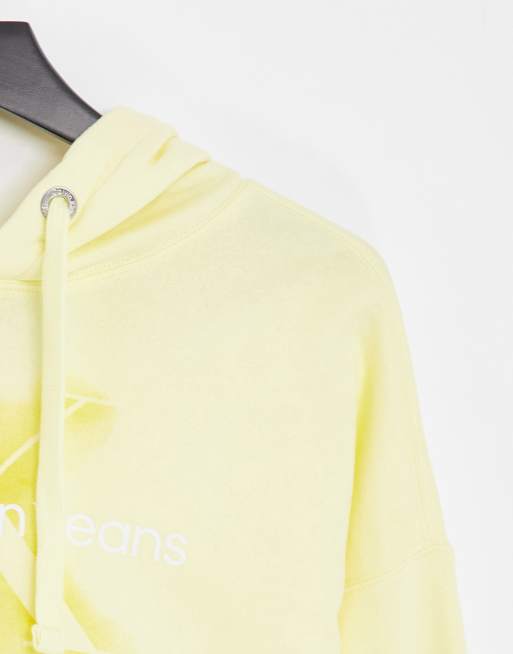 Calvin Klein Jeans Monogram Hoodie Yellow