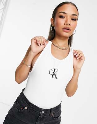 calvin klein logo bodysuit