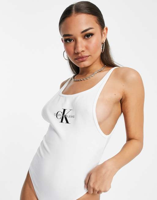 Calvin klein shop logo bodysuit