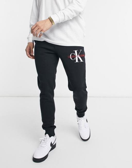 Calvin Klein Men's Monogram Logo Fleece Joggers