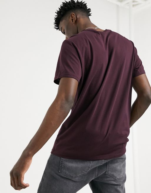 Calvin Klein Jeans Plus micro monogram logo slim fit t-shirt in purple