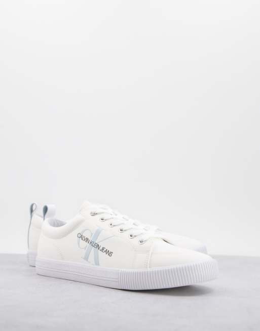 Calvin klein best sale jeans white trainers