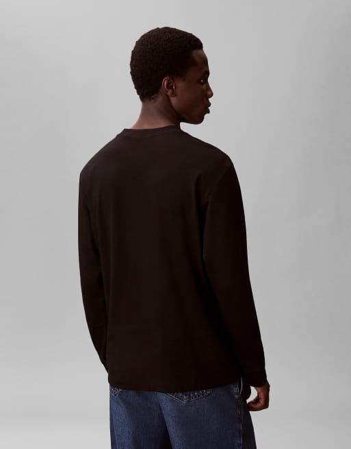 Calvin Klein Jeans Monogram relaxed t-shirt in black, 4 of 5