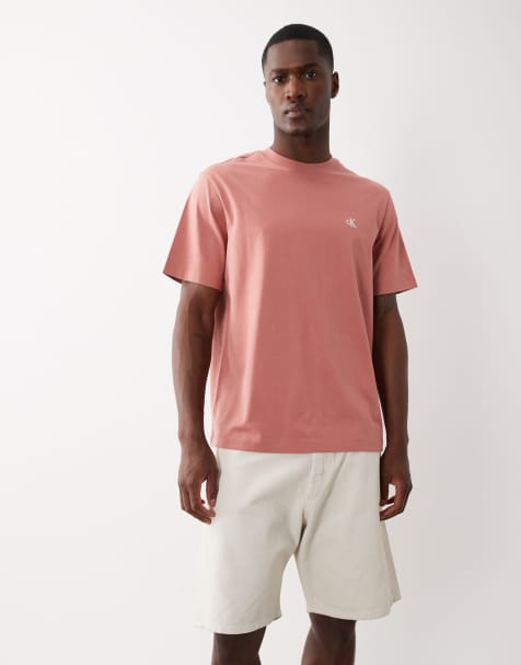 Calvin Klein Jeans monogram t-shirt in light red - view 1