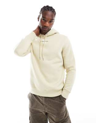 Calvin Klein Jeans monologo hoodie in beige | ASOS