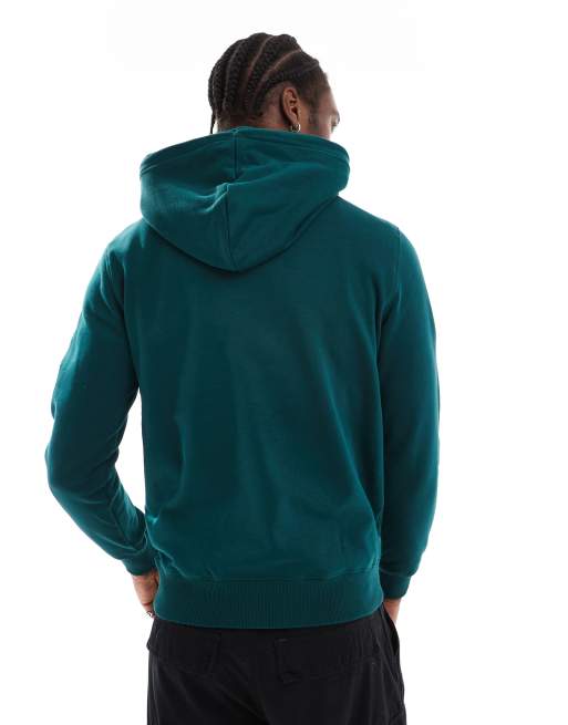 Calvin Klein Jeans monologo hoodie in forest green ASOS