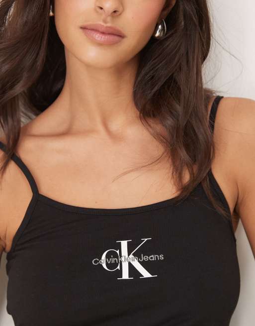 Calvin Klein Jeans Archival Monologo Tank Top | SportsDirect