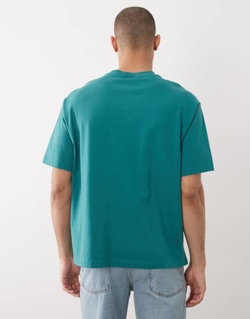 Calvin Klein Jeans Monologo t-shirt in green, 5 of 5