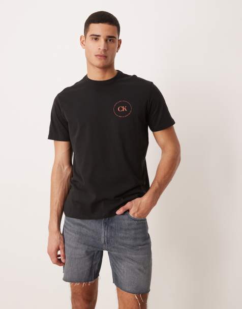 Calvin Klein Jeans – Mörkblå, tvättade jeansshorts - view 1