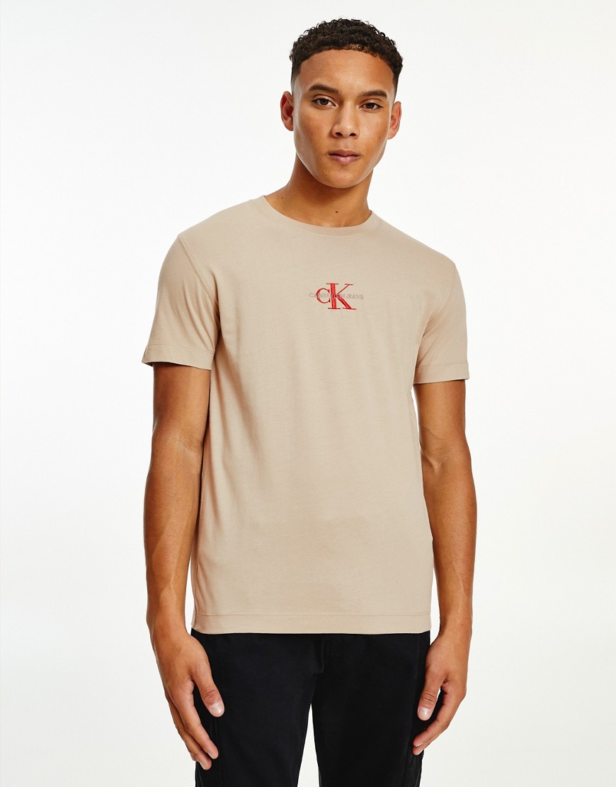 Calvin Klein Jeans new iconic essential t-shirt in stone-Neutral
