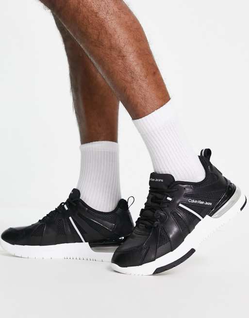 calvin klein jeans rosilee runner trainers in white