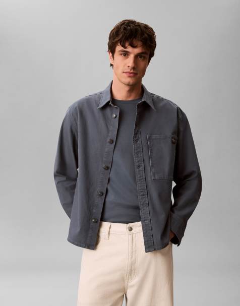 Calvin Klein Jeans – Niebieska ocieplana kurtka w stylu koszuli - view 1