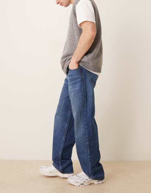 Calvin Klein Jeans – Niebieskie jeansy baggy, 3 z 5