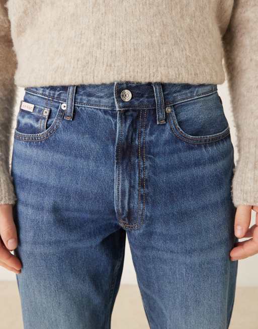 Calvin Klein Jeans – Niebieskie jeansy bootcut, 4 z 5