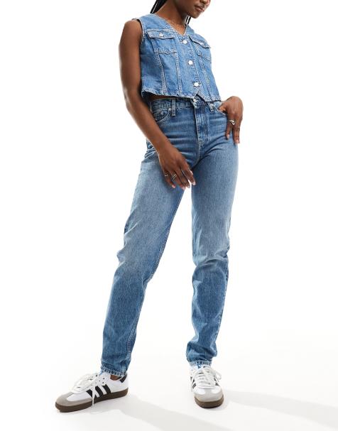 Calvin Klein Jeans – Niebieskie jeansy mom fit - view 1