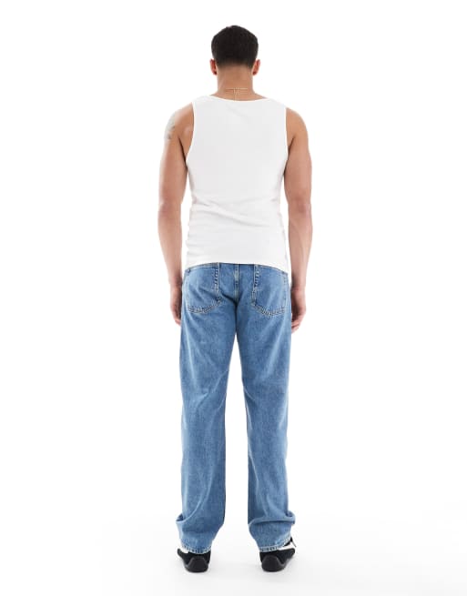 Calvin Klein Jeans – Niebieskie jeansy o prostym kroju, 2 z 5