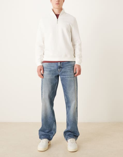 Calvin Klein Jeans – Niebieskie jeansy z prostymi nogawkami w stylu lat 90. - view 1