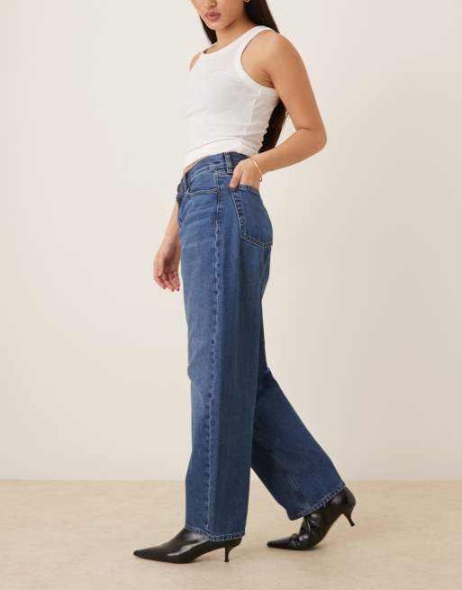 Calvin Klein Jeans – Niebieskie luźne jeansy barrel, 3 z 5