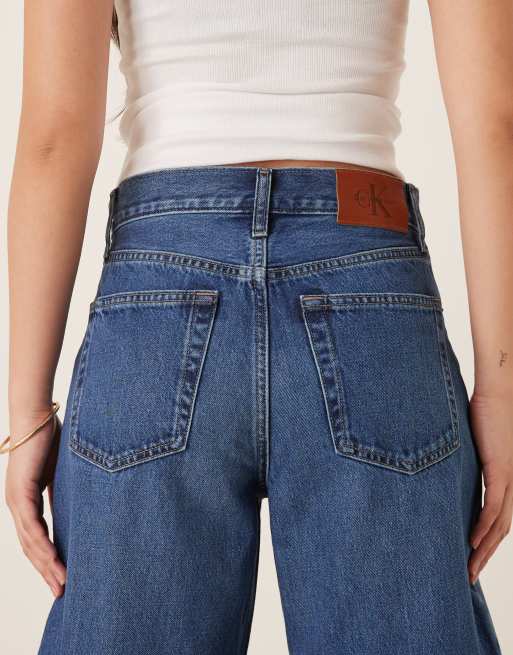 Calvin Klein Jeans – Niebieskie luźne jeansy barrel, 4 z 5