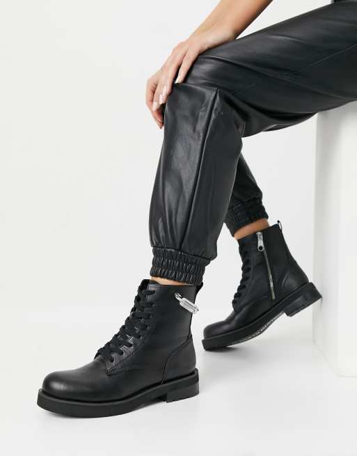 Calvin Klein Jeans - Nolly - Legerlaarzen in zwart